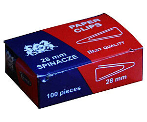Spinacz T-28 mm GRAND trójkątny 10op x 100sztuk 110-1386
