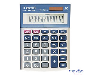 Kalkulator TOOR TR-2245, 12 pozycyjny, podwójne zasilanie 120-1424