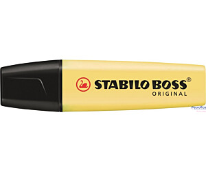 Zakreślacz STABILO BOSS pastelowy żółty 70/144