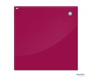 Tablica szklana magnetyczna 45x45cm czerwona 2X3 TSZ4545 R