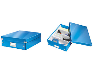Pudełko z przegródkami LEITZ C&S duże niebieski 60580036 (X)