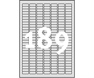 Etykiety znamionowe L6008-20 25,4 x 10 20 ark. poliestrowe, srebrne, Avery Zweckform