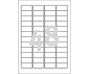 ETYKIETA AVERY ZWECKFORM L4778 POLIESTROWA 45,7X21,2MM TRWAŁA 20 ARKUSZY