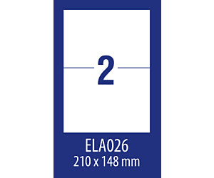 Etykiety uniwersalne ELA011 70 x 37 100 ark. Economy Europe100 by Avery Zweckform
