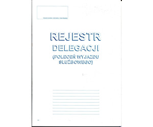 505-1R Rejestracja delegacji A4 (poleceń wyjazdu służbowego)