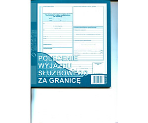 505-2Z Polecenie wyjazdu służbowego za granicę 2/3 A4