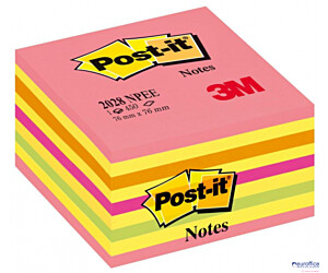 Bloczek 3M POST-IT 2028-NP 76x76mm różowy 450k FT510093204