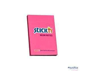 Bloczek STICKN 76x51mm ciemnoróżowy neon 100k 21161 STICKN