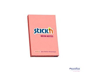 Bloczek STICKN 76x51mm różowy neon 100k 21162 STICKN