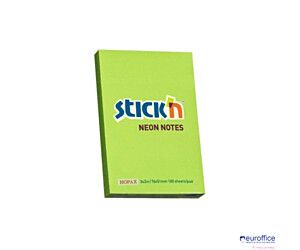 Bloczek STICKN 76x51mm zielony neon 100k 21163 STICKN