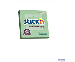 Bloczek STICKN 76x76mm 360stopni zielony 21552