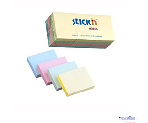 Bloczki STICKN 38x51mm mix pastelowy 12bloczków x 100 kartek 21531