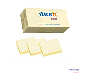 Bloczki STICKN 38x51mm żółty pastele 12bloczków x 100 kartek 21530