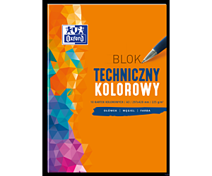 Blok techniczny OXFORD A3 10k 225G kolor 400093234
