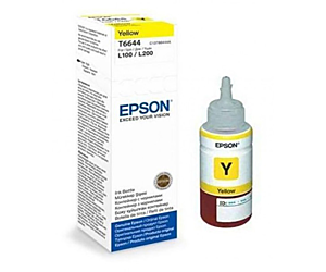 Butelka z tuszem Epson T6644 do L-100/200/210/300/355/550  | 70ml | yellow