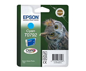 Tusz Epson T0792 do Stylus Photo 1400/1500W/P50/PX660 | 11,1ml | cyan