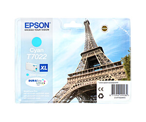 Tusz Epson T7022 do WP-4015DN/4095DN/4515DN/4525DNF | 21,3ml | cyan