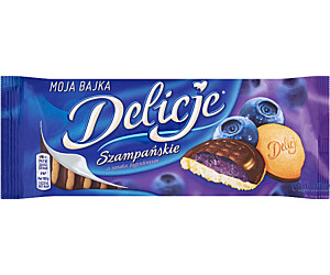 Ciastka DELICJE Szampańskie jagoda 147g