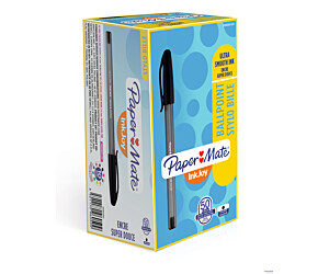 Długopis ze skuwką INKJOY 100 CAP M czarny PAPER MATE S0957120