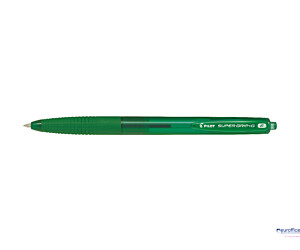 Długopis olejowy automatyczny PILOT SUPER GRIP zielony BPGG-8R-F-GG