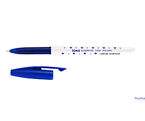 Długopis w gwiazdki SUPERFINE z supercienką końcówką, 0,5mm niebieski TO-059 Toma