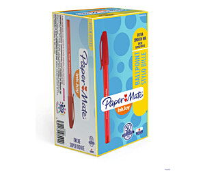 Długopis ze skuwką INKJOY 100 CAP M czerwony PAPER MATE S0957140