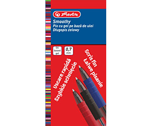 Długopis żelowy SMOOTHY 0,7 mm czarny Herlitz 9476490