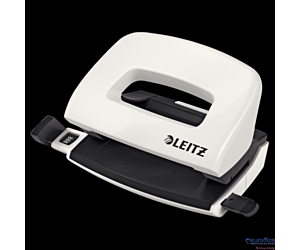 Dziurkacz mini LEITZ WOW metalowy perłowy biały 50601001