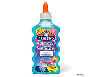 Elmers klej brokatowy, niebieski, zmywalny i przyjazny dzieciom, 177ml, 2077252