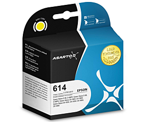 EOL Tusz Asarto do Epson 614 | C13T06144010 | 400 str. | yellow