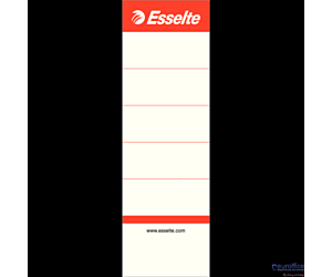 Etykiety grzbietowe do segregatorów 75mm białe 10szt ESSELTE 810801