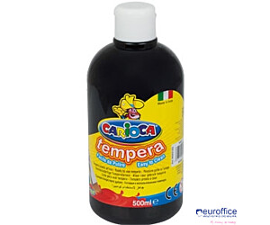 Farba tempera 500 ml, czarna CARIOCA 170-2358