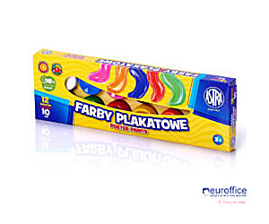 Farby plakatowe Astra 12 kolorów - 10 ml, 83115902