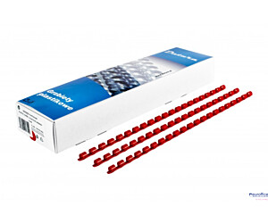 Grzbiet do bindowania DOTTS 6mm (100szt) czerwony