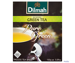 Herbata DILMAH PURE GREEN TEA zielona 100 torebek x1,5g