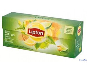 Herbata LIPTON GREEN CITRUS 25 torebek zielona