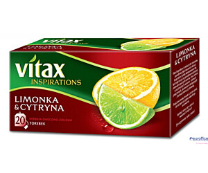 Herbata VITAX INSPIRATIONS LIMONKA&CYTRYNA 20t*2g zawieszka