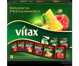 Herbata VITAX KOLEKCJA PRZYJE.MIX owoc 90kop 9 smaków