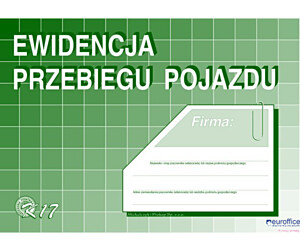 K17 Ewidencja przebiegu pojazdu (bez kosztów) A5 Michalczyk i Prokop