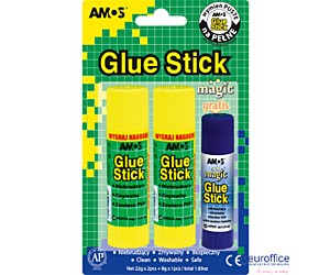 Klej w sztyfcie Amos 2x 22g+1x 8g MAGIC 130-1811