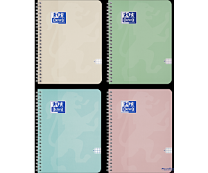 Kołozeszyt Oxford Touch Pastelowy 2-spiralny A5 80 kartek 90 g kratka 5x5 mm 400175357