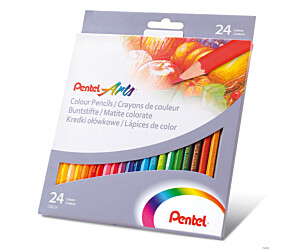 Kredki ołówkowe, 24 kolory  CB8-24 PENTEL