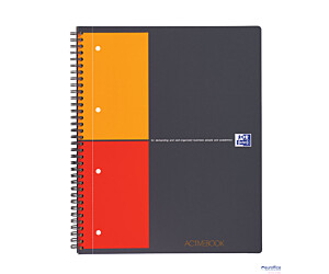 Kołonotatnik A4 80 kartek, kratka / tagi, INTERNATIONAL ACTIVEBOOK, OXFORD, 100104329