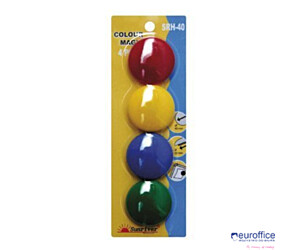 Magnesy ARGO kolorowe WF-40 opakowanie 4sztuki SRH-40