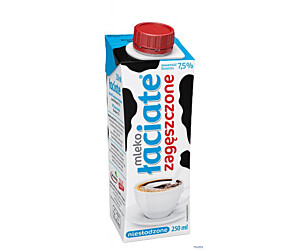 Mleko ŁACIATE UHT 7,5% zagęszczone niesłodzone 250 ml