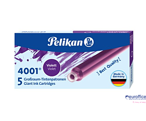 Naboje do piór, długie fioletowe 300004111 PELIKAN