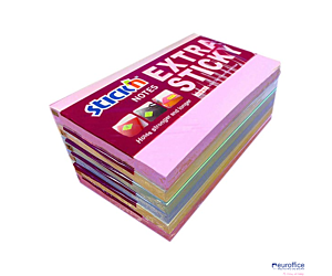 Notes samoprzylepny EXTRA STICKY 76x127mm 4 kol.pastel/90 kart.6szt. Stickin 21669
