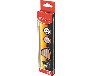 Ołówek drewniany z gumką Blackpeps 2H MAPED 851723