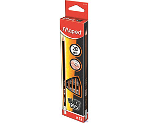 Ołówek drewniany z gumką Blackpeps 2B MAPED 851722