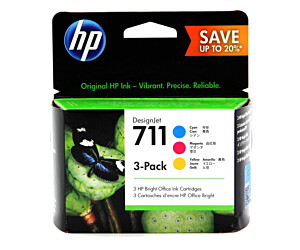 Tusz HP 3-Pack 711 | 3 x 29ml | Cmy/Magenta/Yellow